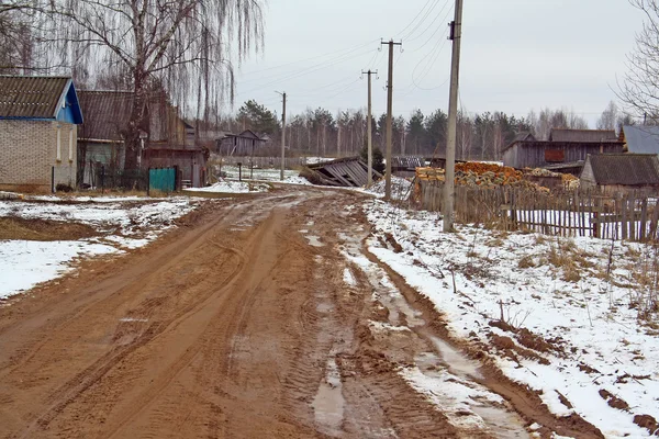 Landsbygdens marken dirty road — Stockfoto