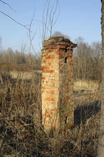 Antigua columna de ladrillo —  Fotos de Stock