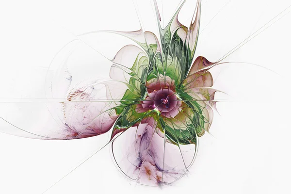 Yeşil ve kahverengi fraktal