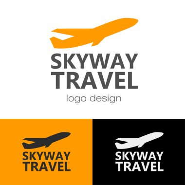 Logo tasarım Skyway seyahat, vektör Eps10