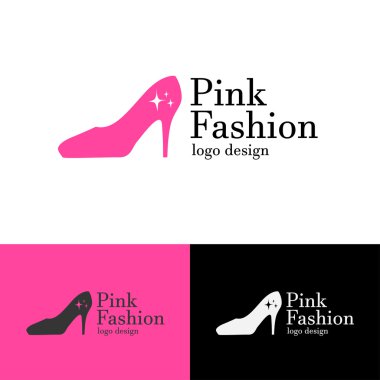 Logo, pembe moda tasarım Eps10 vektör