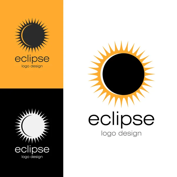 Logo design Eclipse, vector EPS10 — Stock Vector