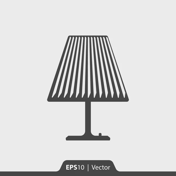 Lampe Tisch-Vektor-Symbol für Web-und mobile — Stockvektor