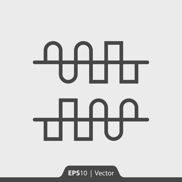 Digital zu analog dac und analog zu digital adc signal convertio — Stockvektor