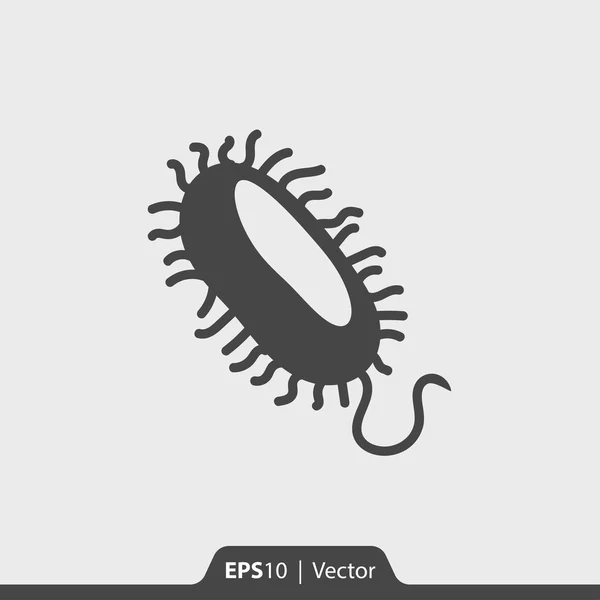 Bakterien Mikroorganismen Vektorsymbol für Web und Mobile — Stockvektor