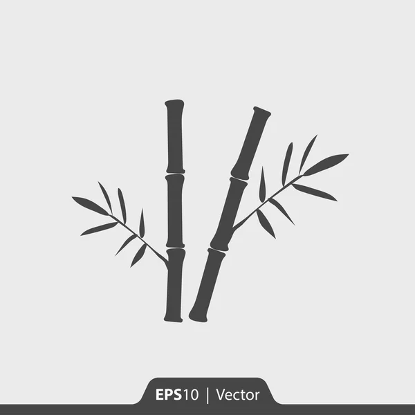 Icono de vector de bambú para web y móvil — Vector de stock
