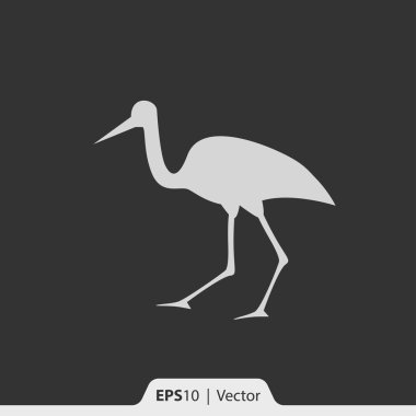 Web ve mobil için leylek vektör simge