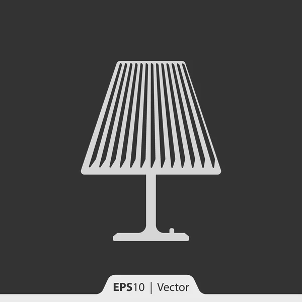 Ícone de vetor de mesa de lâmpada para web e celular — Vetor de Stock