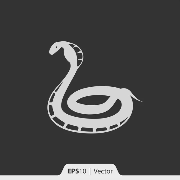 Ícone de vetor de serpente Cobra para web e celular — Vetor de Stock