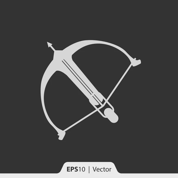 Crossbow vector icon for web and mobile — Stock Vector