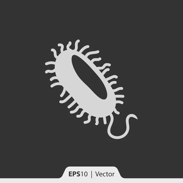 Bakterien Mikroorganismen Vektorsymbol für Web und Mobile — Stockvektor