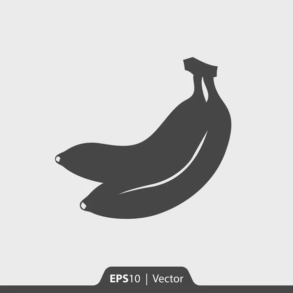 Icône vectorielle banane pour web et mobile — Image vectorielle