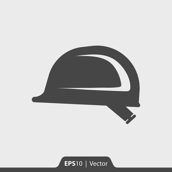 Casco para trabajador de la construcción icono vectorial para web y móvil — Vector de stock