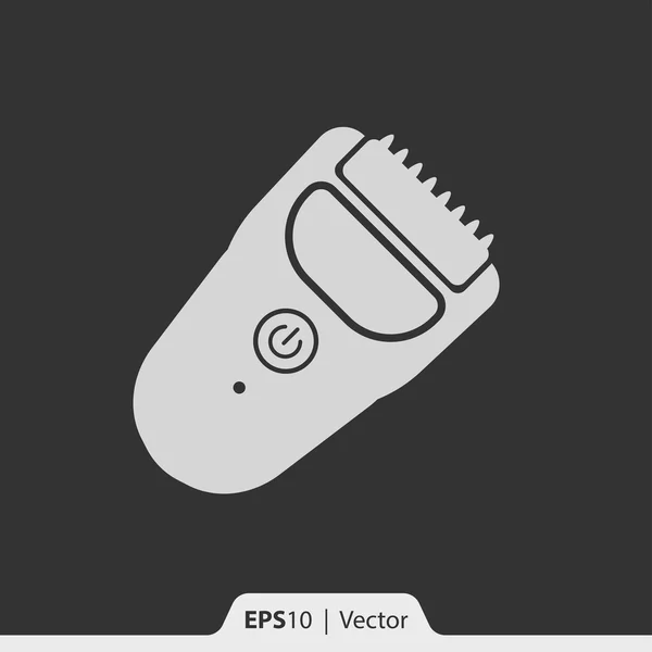 Hair trimmer clipper vector icon for web and mobile — Stock Vector