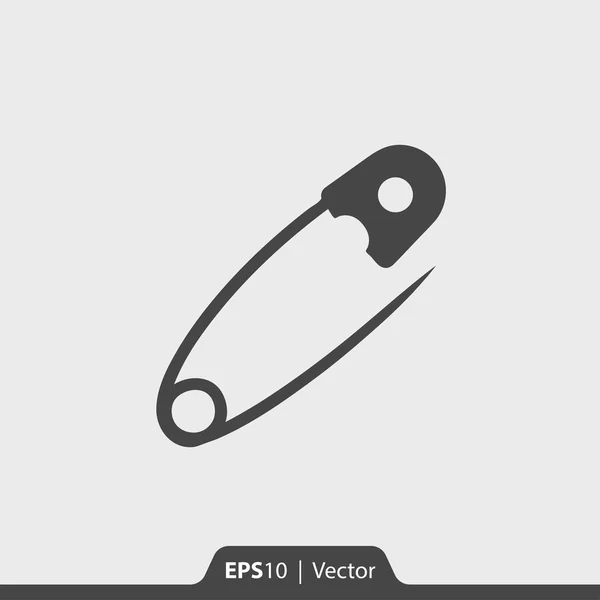 Icono de vector de pin de ropa para web y móvil — Vector de stock
