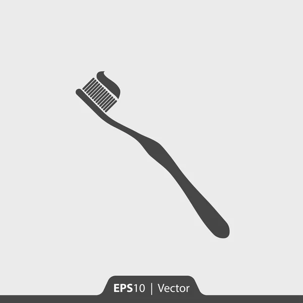 Zahnbürsten-Vektorsymbol für Web und Handy — Stockvektor