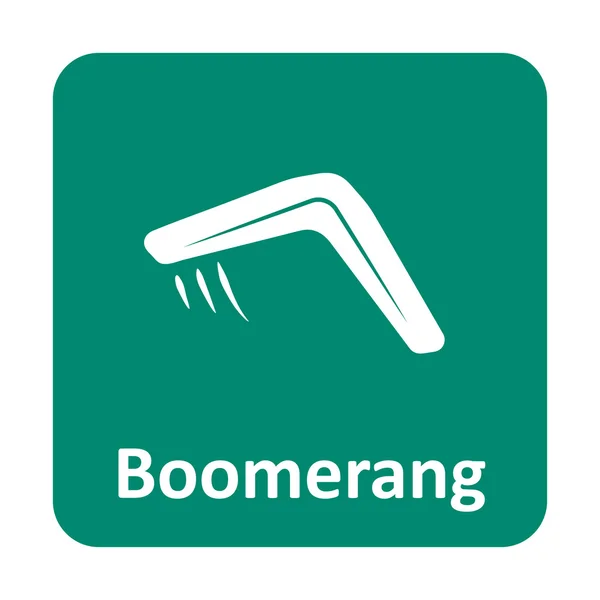 Boomerang vektor ikonen för webb och mobil — Stock vektor