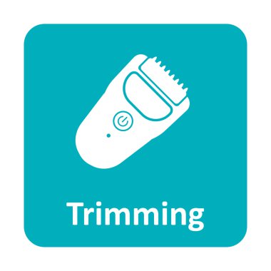 Web ve hareket eden için saç düzeltici clipper vektör simge