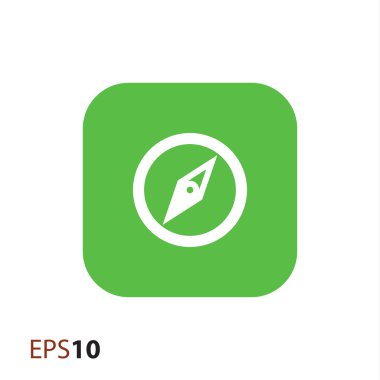 Web ve mobil için pusula simgesini