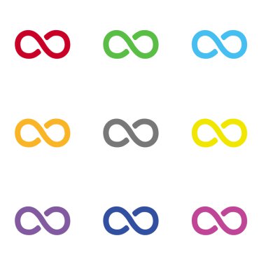 Web ve mobil için sonsuzluk simgesi