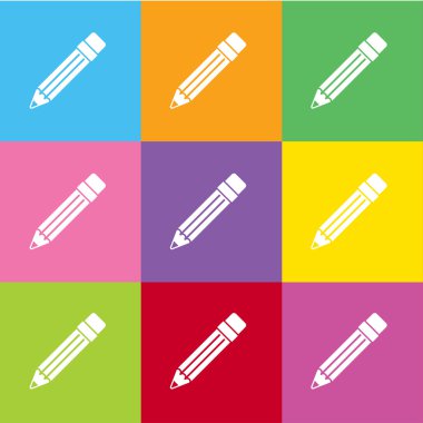 Web ve mobil için kalem vektör simge