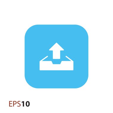 Vektör simgesi web ve mobil upload