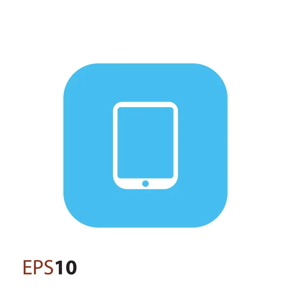 Minimaalinen tabletin kuvake web ja mobiili — vektorikuva