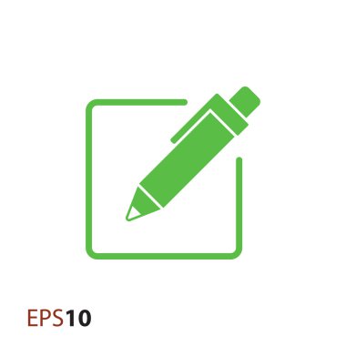 Web ve mobil için kağıt ve kalem vektör simge