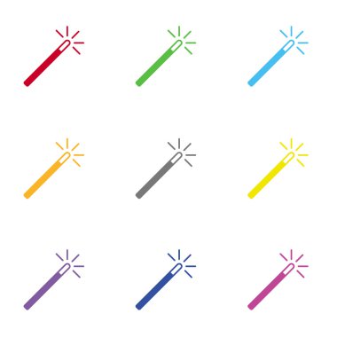 Web ve mobil için sihirli değnek vektör simge