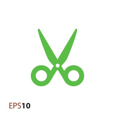 Makas vektör simgesi web ve mobil