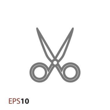 Makas vektör simgesi web ve mobil