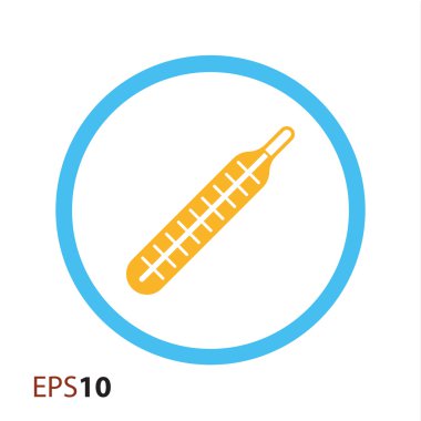 Web ve mobil için termometre simge