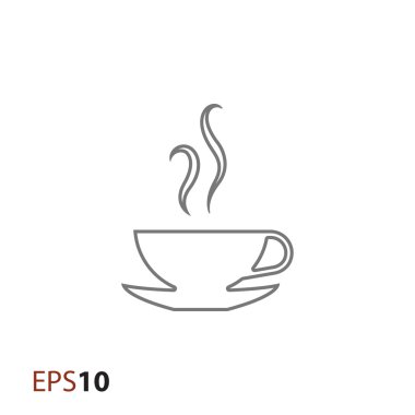 Web ve mobil için kahve fincanı simge