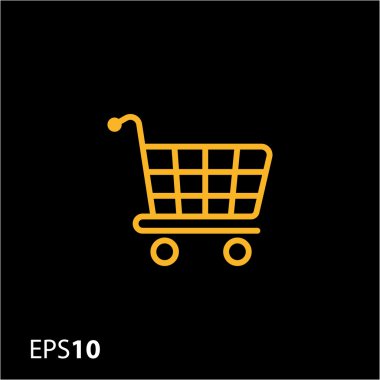 Alışveriş arabası simgesi web ve mobil
