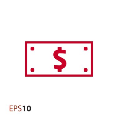 Web ve mobil için Doları bill simge