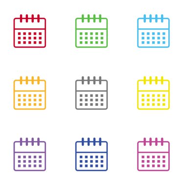 Web ve mobil için takvim simgesini