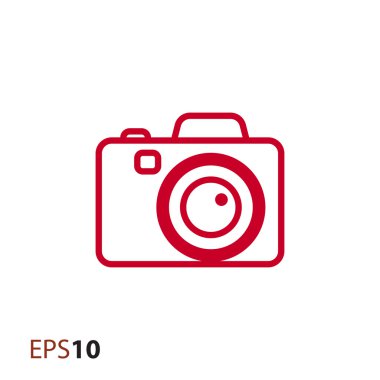 Digital camera icon for web and mobile