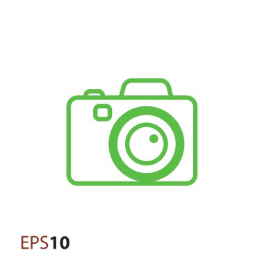 Digital camera icon for web and mobile