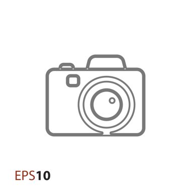 Digital camera icon for web and mobile