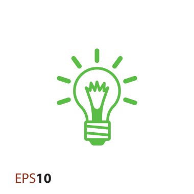 Web ve mobil için ampul simgesi