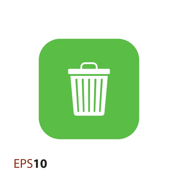 Icône poubelle pour web et mobile — Image vectorielle