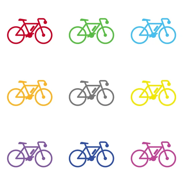Ícone de bicicleta para web e celular — Vetor de Stock