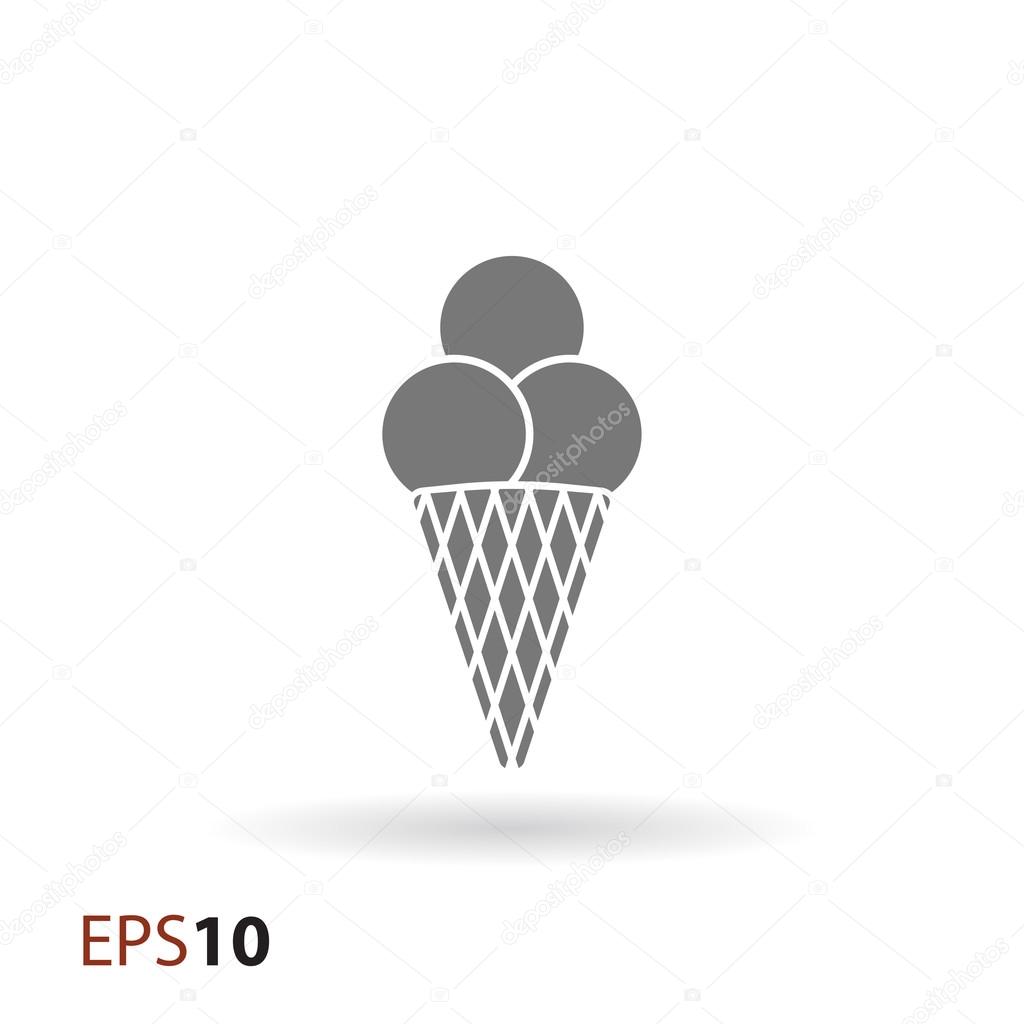 Ice cream icon for web and mobile