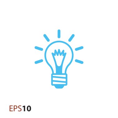 Web ve mobil için ampul simgesi