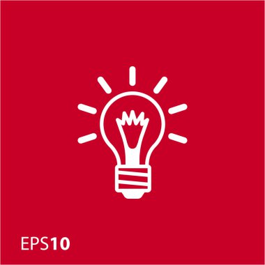 Web ve mobil için ampul simgesi