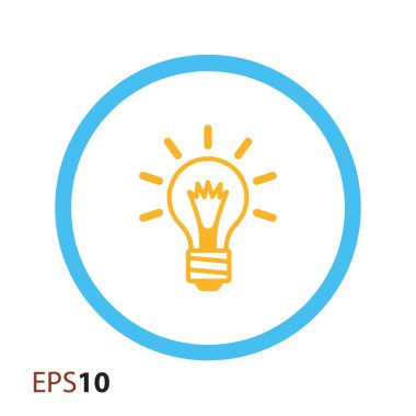 Web ve mobil için ampul simgesi