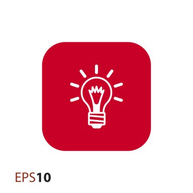 Web ve mobil için ampul simgesi