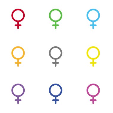 Web ve mobil için kadın işareti simgesi