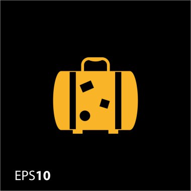 Web ve mobil için bavul simge seyahat