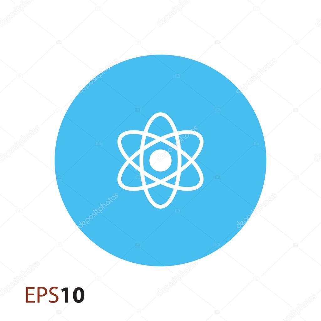 Atom icon for web and mobile